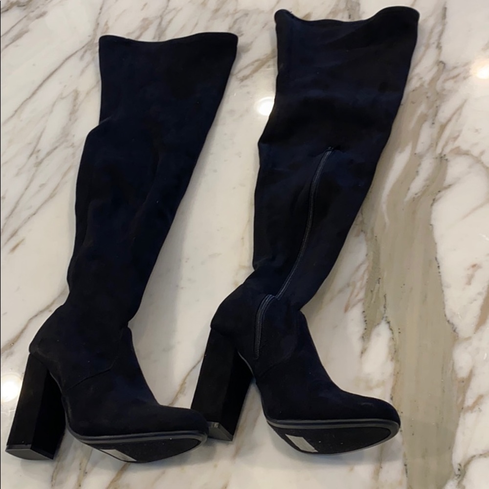 Thigh High Suede Boots by Bamboo